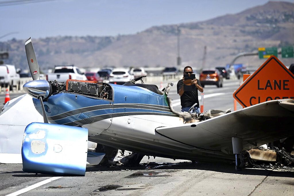 Plane On Freeway