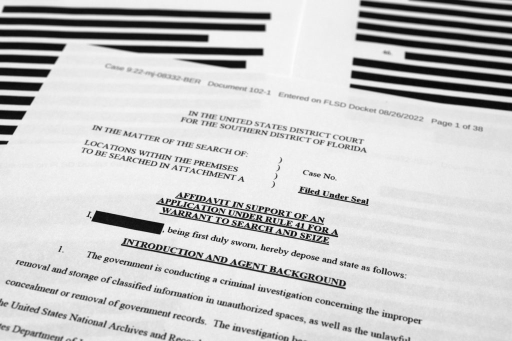 READ IT: Judge releases less redacted Mar-a-Lago search affidavit