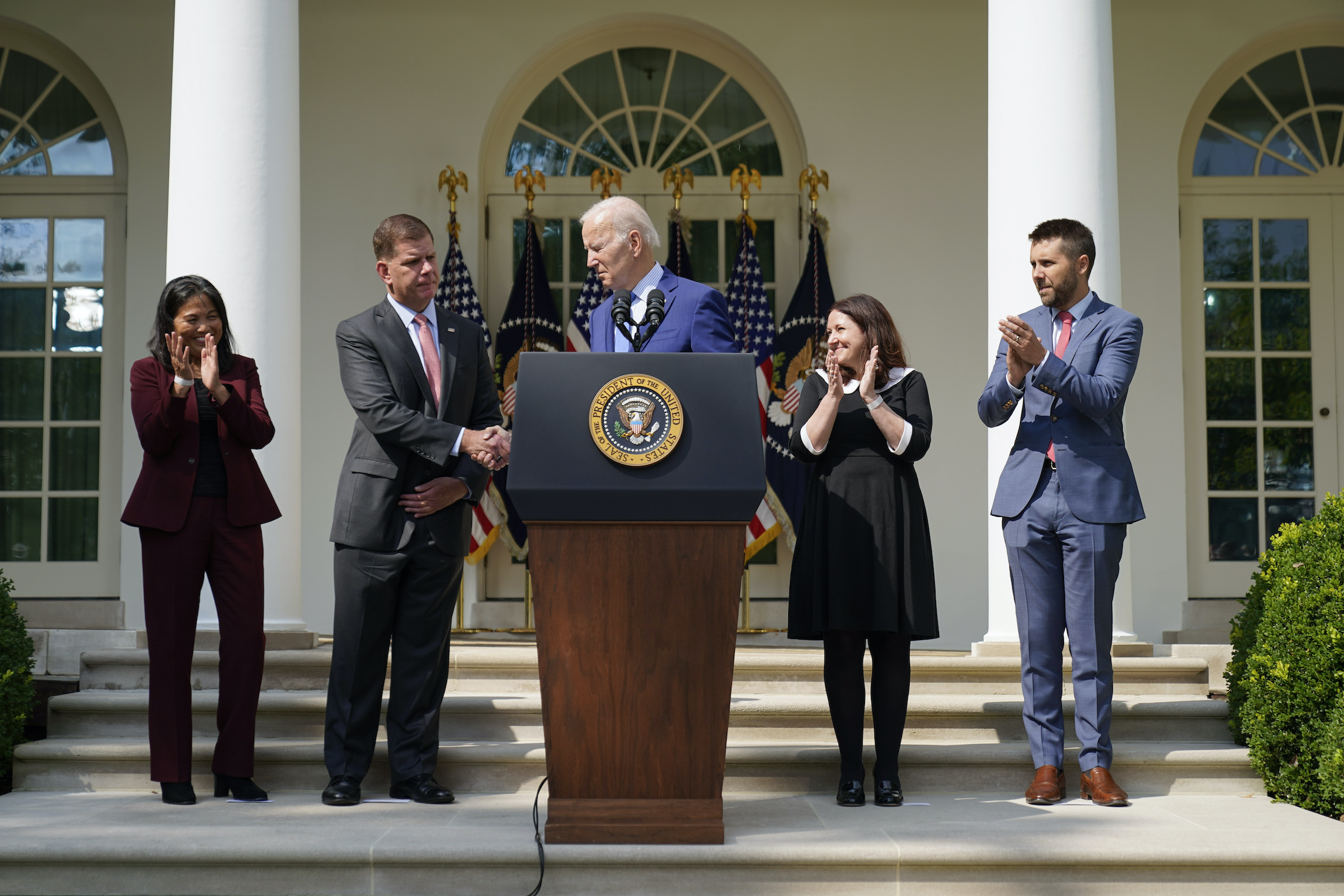 ‘It feels good’: Biden heralds railway workers deal averting strike