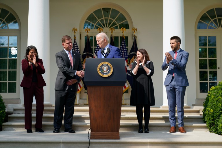 ‘It feels good’: Biden heralds railway workers deal averting strike