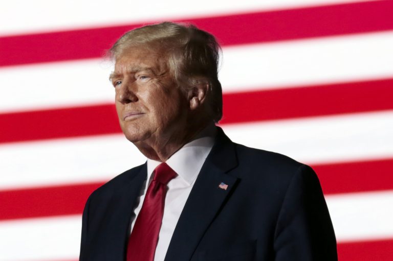 Former President Donald Trump attacked the Biden administration Wednesday in Miami for 