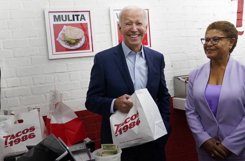 Joe Biden, Karen Bass