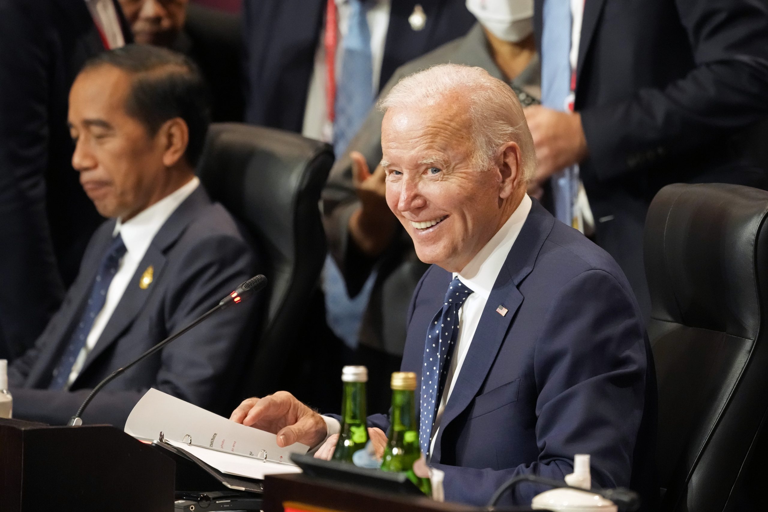Biden cheers softening inflation following midterm election success