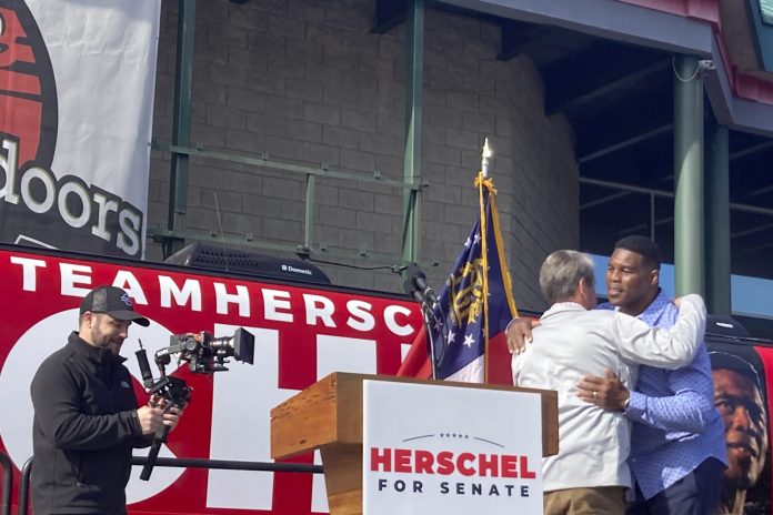 Warnock and Walker both use Kemp as campaign tool in Georgia Senate runoff