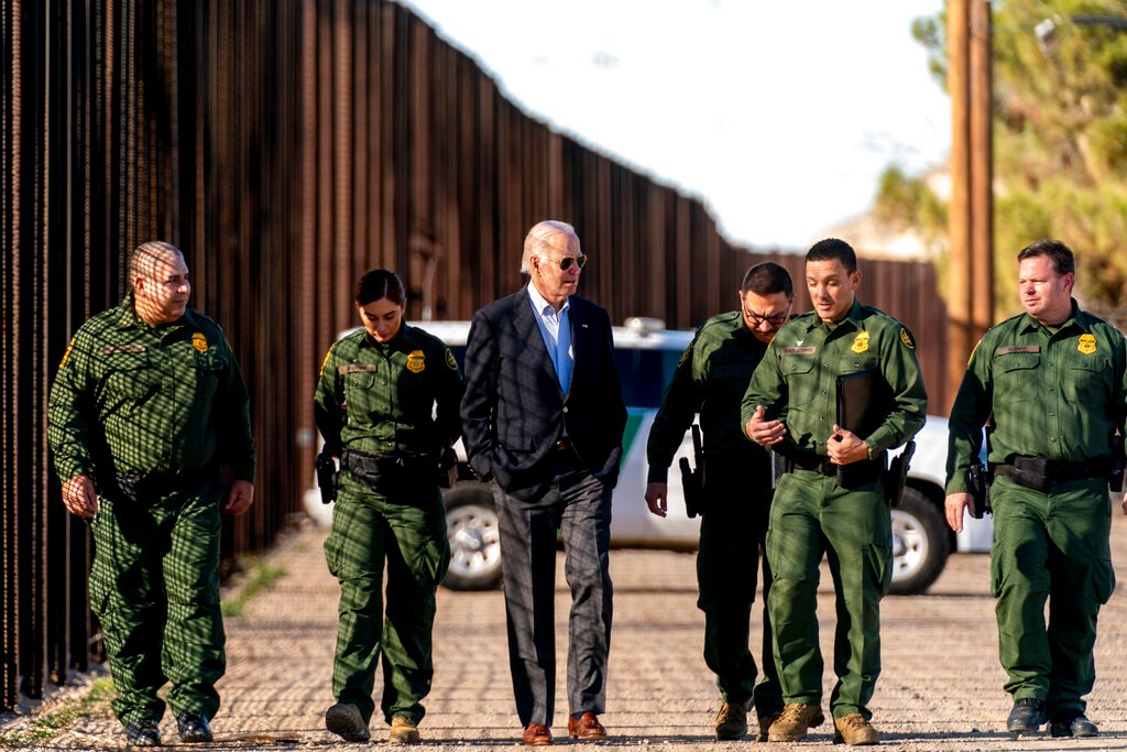 Biden pledges help during border visit that GOP dismissed as ‘fake photo-op’