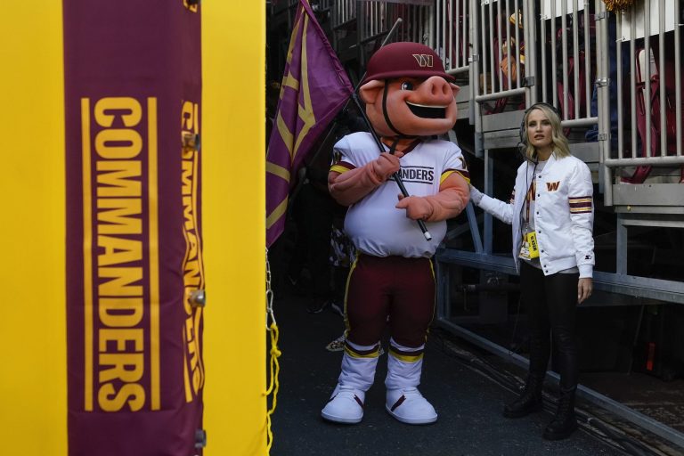 Washington Commanders new mascot Major Tuddy.