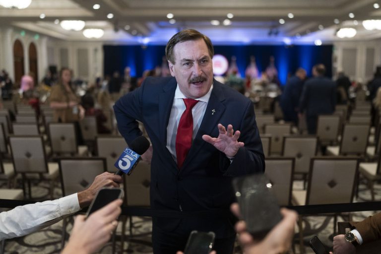 Mike Lindell’s depositions leaked after lawyers accuse him of being ‘non-responsive’