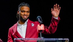 SEE IT: Damar Hamlin receives community service award at Super Bowl event
