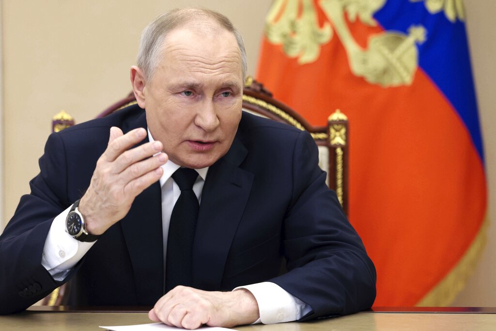 Kremlin calls ICC arrest warrant for Putin ‘outrageous and unacceptable’