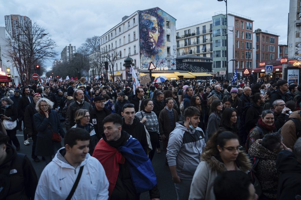 French protests take Paris over Macron’s retirement age change