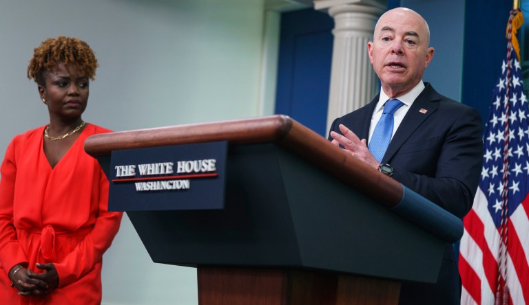 Karine Jean-Pierre, Mayorkas among 40 Biden officials hit with Big Tech court order