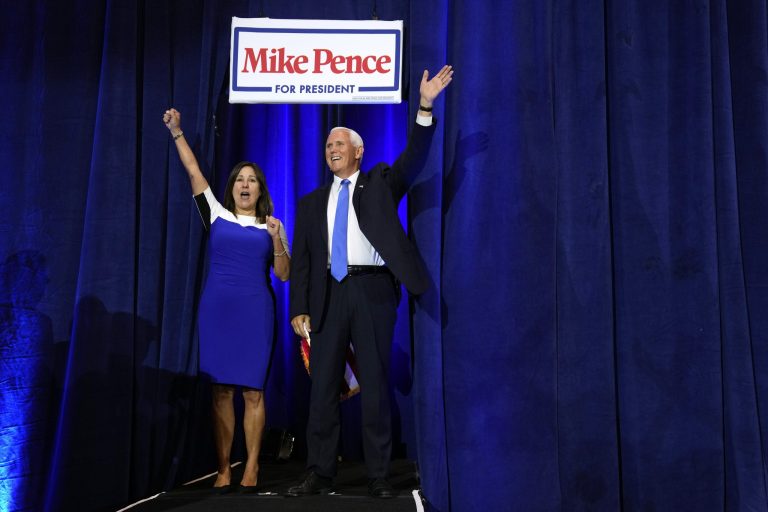Pence slams Trump in campaign launch after ignoring him in video announcement