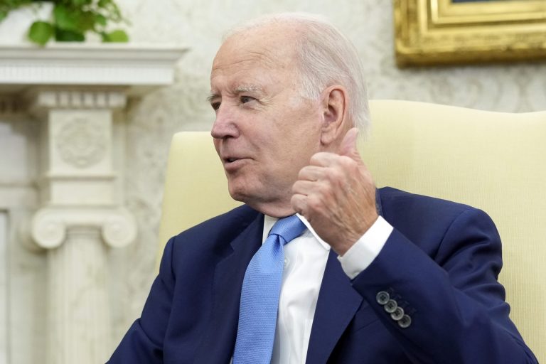 President Joe Biden called the wildfires raging in Canada Thursday a 