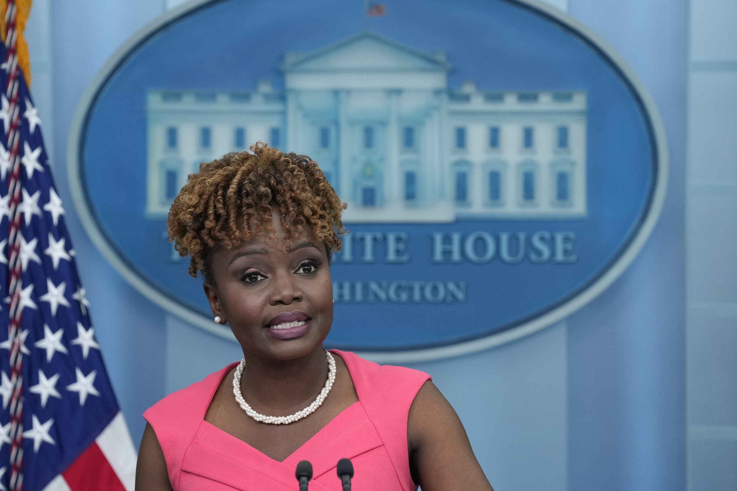 Press secretary Karine Jean-Pierre drops out of The View slot in solidarity with writers’ strike