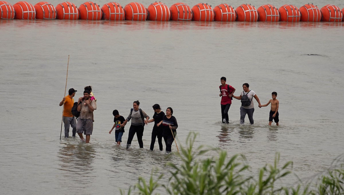 Biden DOJ suing Abbott over Texas buoy barrier in border river