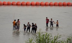 Biden DOJ suing Abbott over Texas buoy barrier in border river