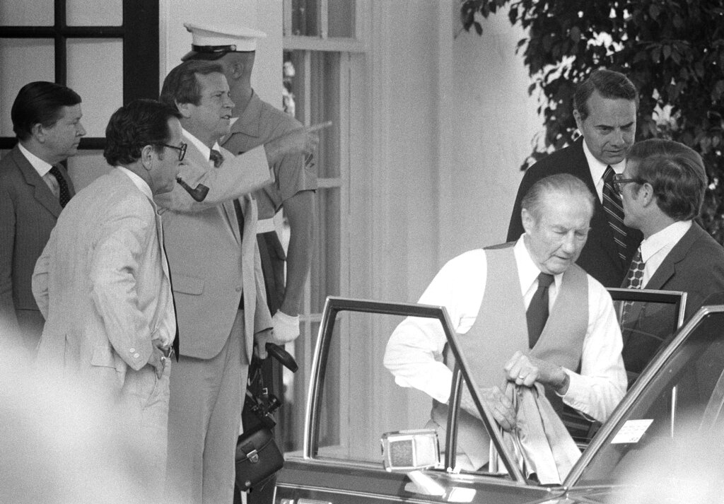 John Towers, Ted Stevens, Howard Baker,Strom Thurmond, Bob Doel, Peter Domenici
