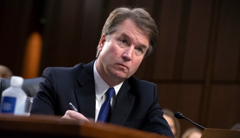 President Trump's Supreme Court nominee, Brett Kavanaugh, appears before the Senate Judiciary Committee on Capitol Hill in Washington, Sept. 4, 2018.