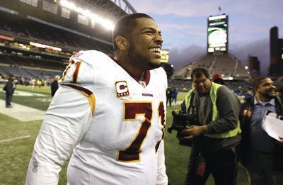 Ted S. Warren/AP
Redskins left tackle Trent Williams and tight end Fred Davis were suspended without pay for violating the NFL Policy and Program for Substances of Abuse.