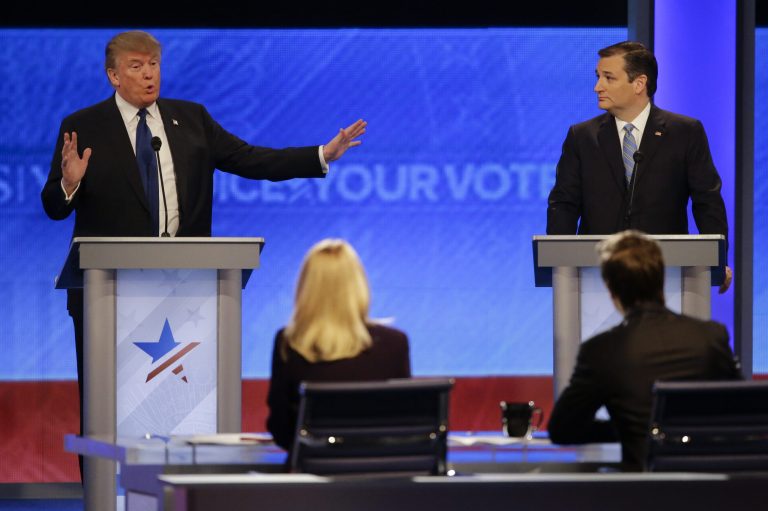 He accused his Republican rival of falsely 