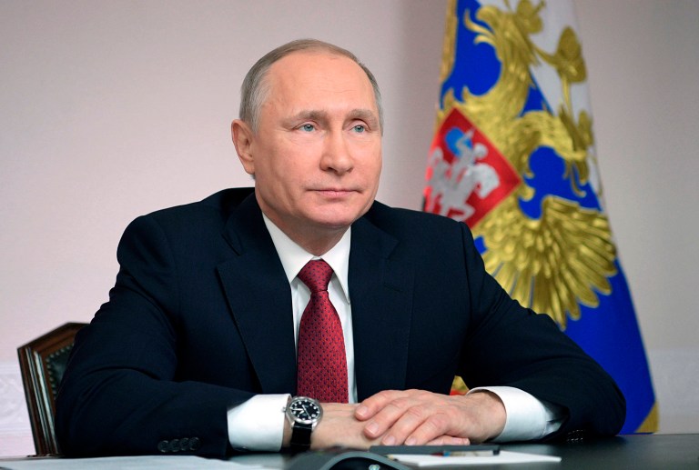 Russian President Vladimir Putin denied his government tried to influence the American presidential election. (Alexei Druzhinin/Sputnik, Kremlin Pool Photo via AP)