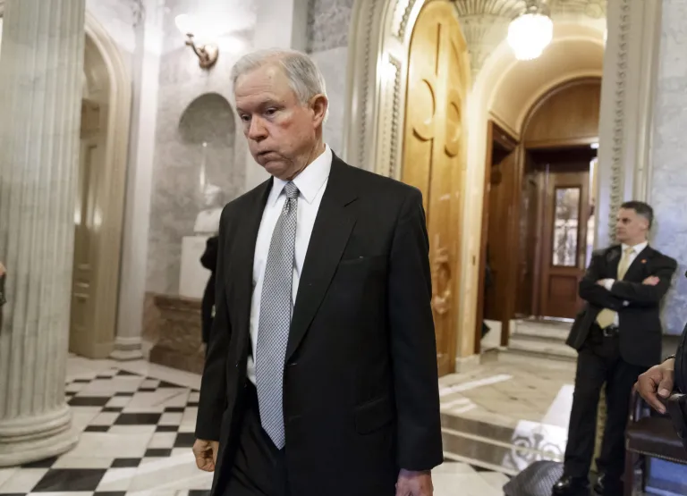 A number of sources on Capitol Hill say lobbying by Alabama Sen. Jeff Sessions helped sway that state's House delegation against the border bill, leading to its collapse.ÃÂ (AP/J. Scott Applewhite)