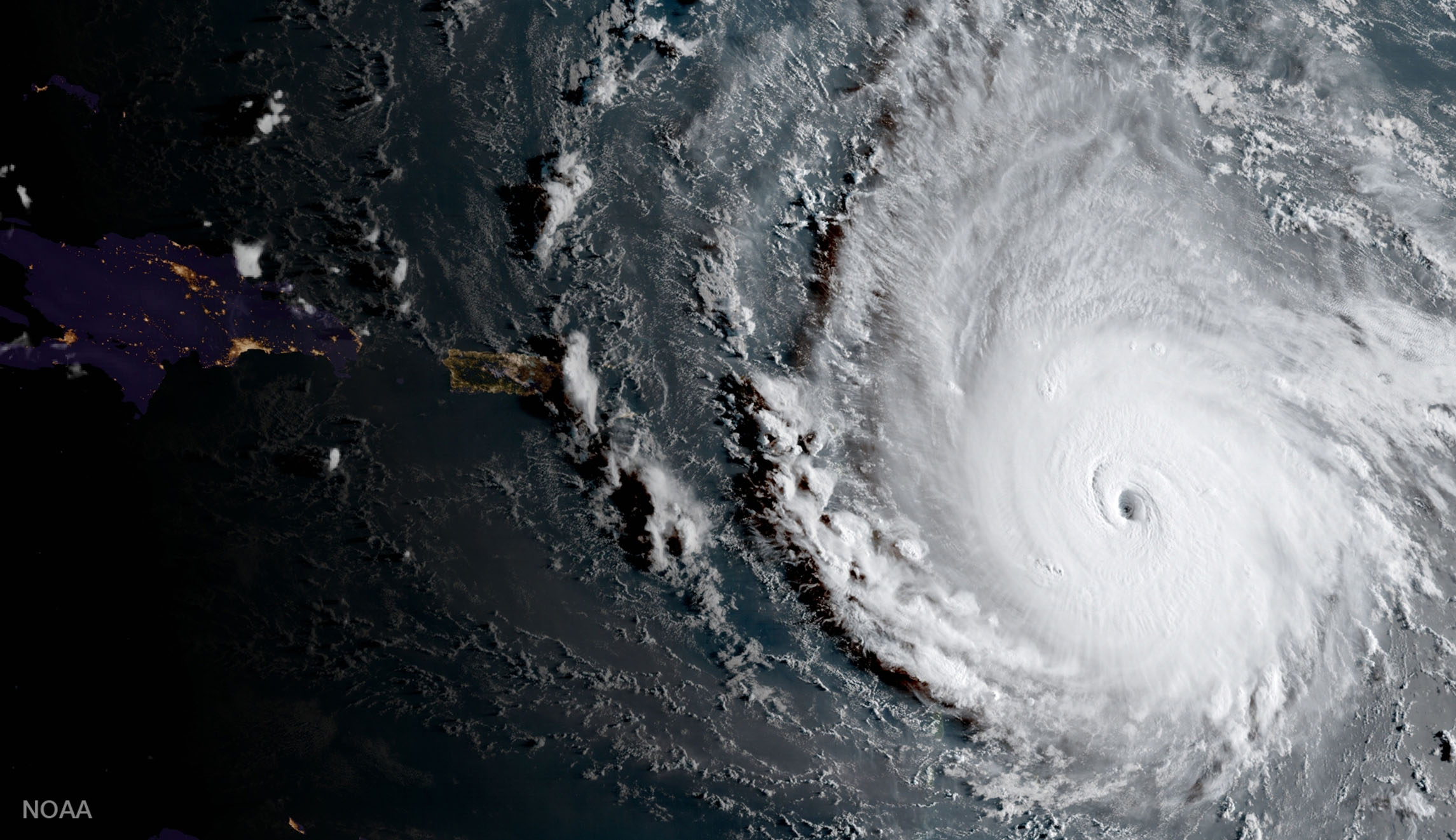 Watch: Flying into Hurricane Irma