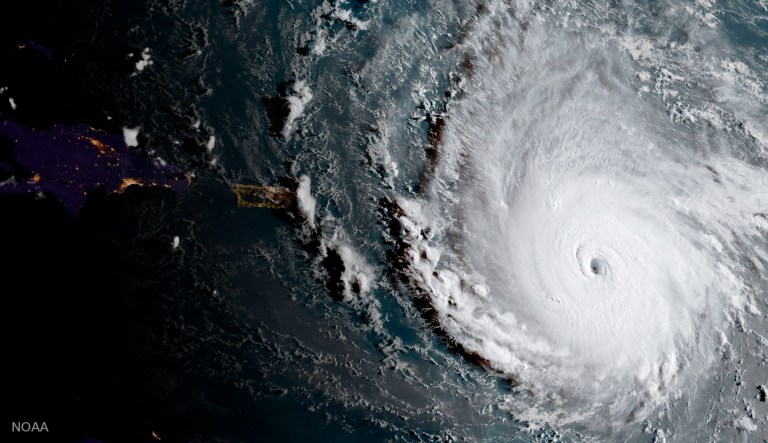 The Air Force Reserve released a time lapsed video on their Hurricane Hunters Twitter page on Wednesday of what it looks like to fly through Hurricane Irma. (NOAA via AP)