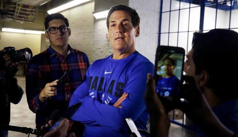 Dallas Mavericks owner Mark Cuban (pictured above) says his one interaction with Sen. Ted Cruz was when he said he would consider 