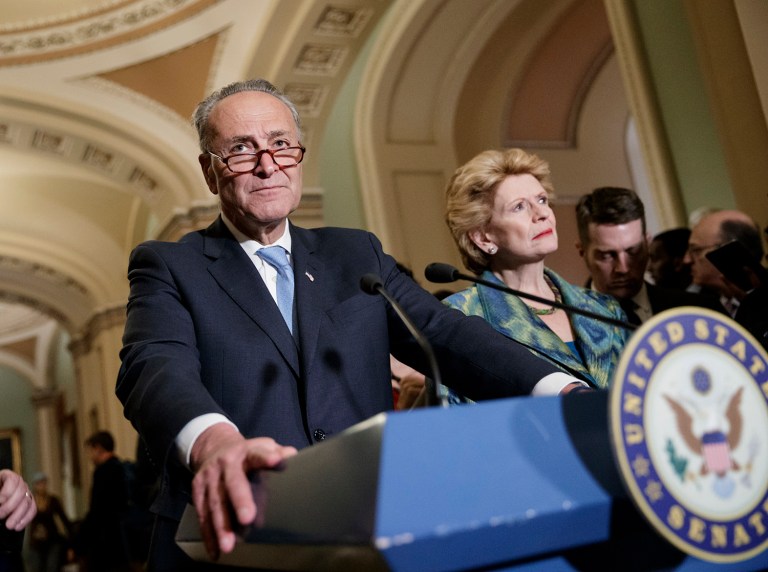 Speaking on CNN, Schumer said Trump's speeches aren't great examples of his actual policy goals. (AP Photo/J. Scott Applewhite)