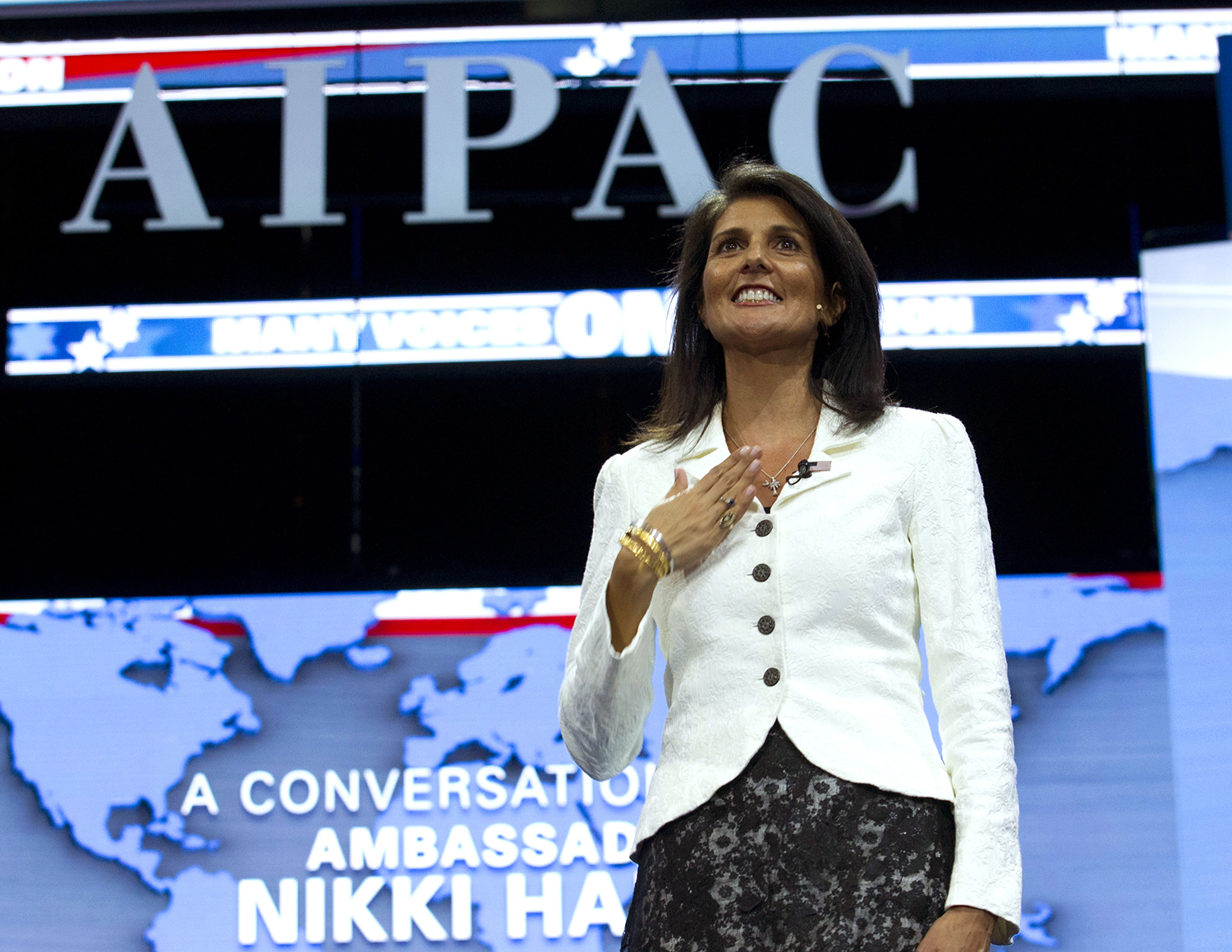 Nikki Haley tells AIPAC: ‘There is a new sheriff in town’ at the UN