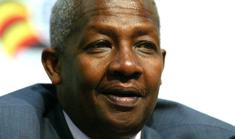 FILE - In this Thursday, Nov. 22, 2007 file photo, Uganda's Foreign Minister Sam Kutesa attends a press conference ahead of the Commonwealth Heads of Government Meeting (CHOGM), in Kampala, Uganda. Kutesa is expected to be elected to the largely ceremonial but prestigious post of president of the U.N. General Assembly on June 11, 2014, and while he is Africa's unanimous choice at least two senators from New York have criticized his proposed appointment and more than 9,000 people have signed an online petition urging U.S. Secretary of State John Kerry and U.N. member states to block the controversial Ugandan figure from taking up the post. (AP Photo/Martin Cleaver, File)
