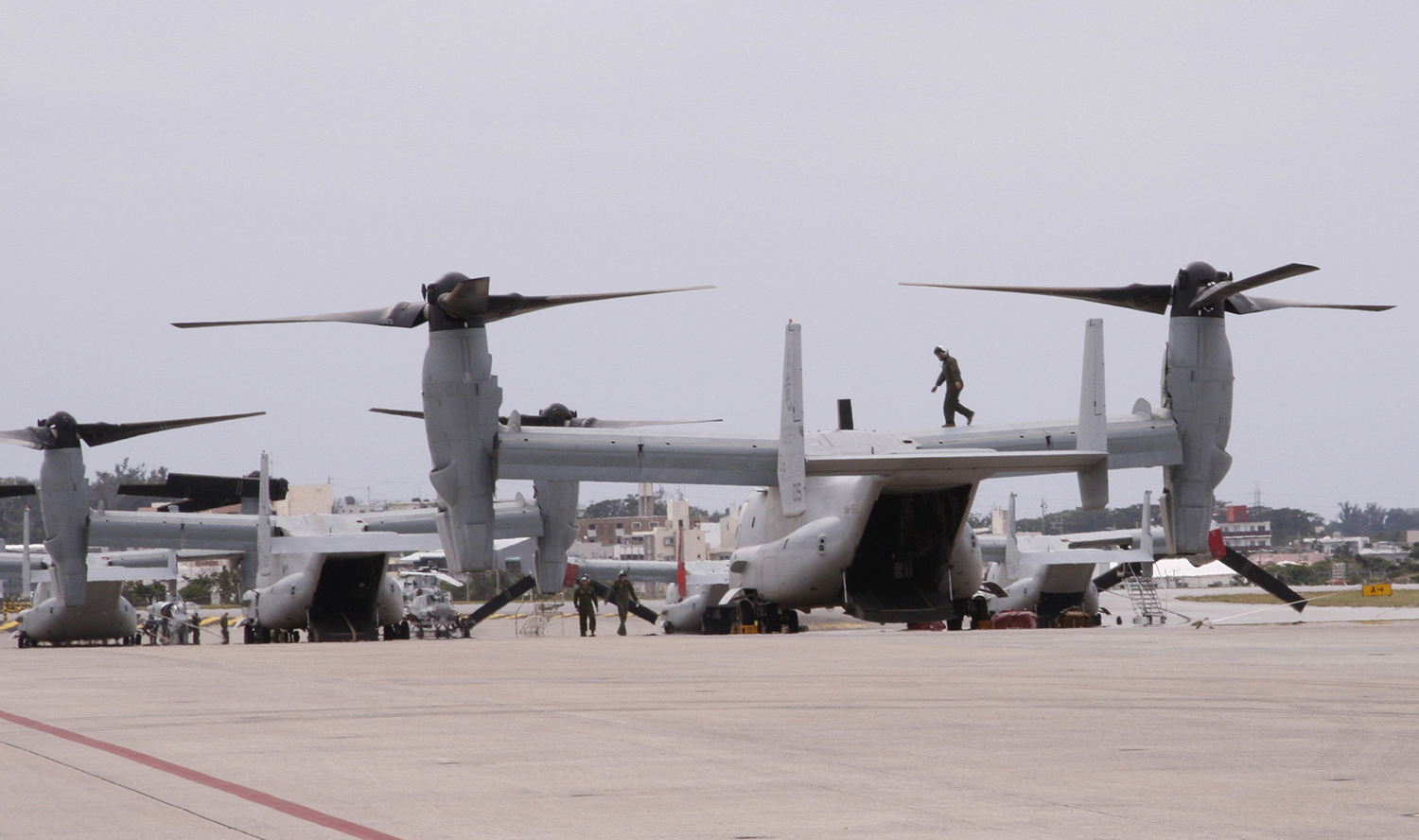 Marines resume Osprey flights in Japan