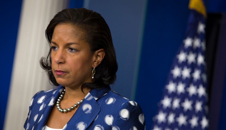 Rice told committee investigators she asked for the Americans named in the classified report to be disclosed internally and said she didn't share any classified information with the press. (AP Photo/Evan Vucci, File)