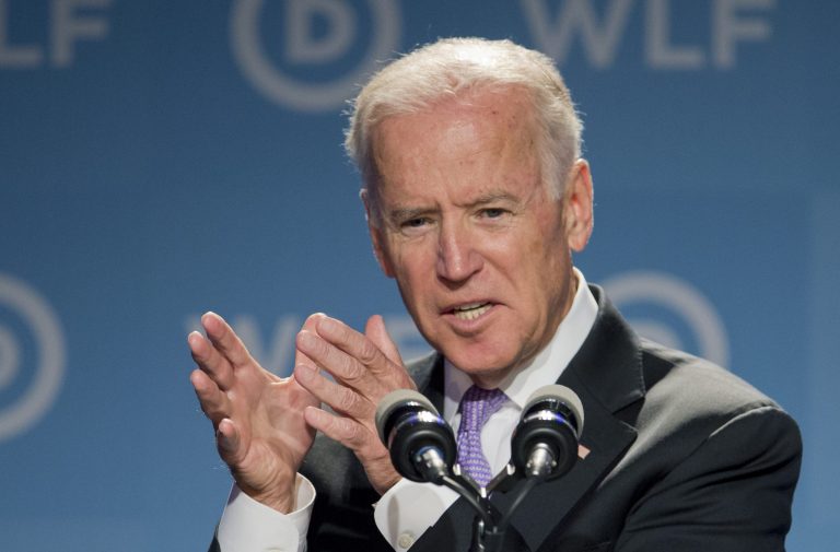 At the DNC Women's Leadership Forum in Washington, Friday, Vice President Joe BidenÂ praised Bob Packwood, an Oregon senator who resigned in 1995 over allegations of sexual assault and abuse. (AP Photo/Manuel Balce Ceneta)