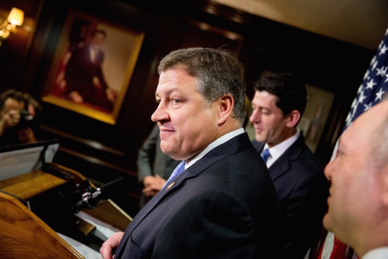 The House legislation stalled earlier this year after some Republicans balked at the privatization provision. (AP Photo/Andrew Harnik)
