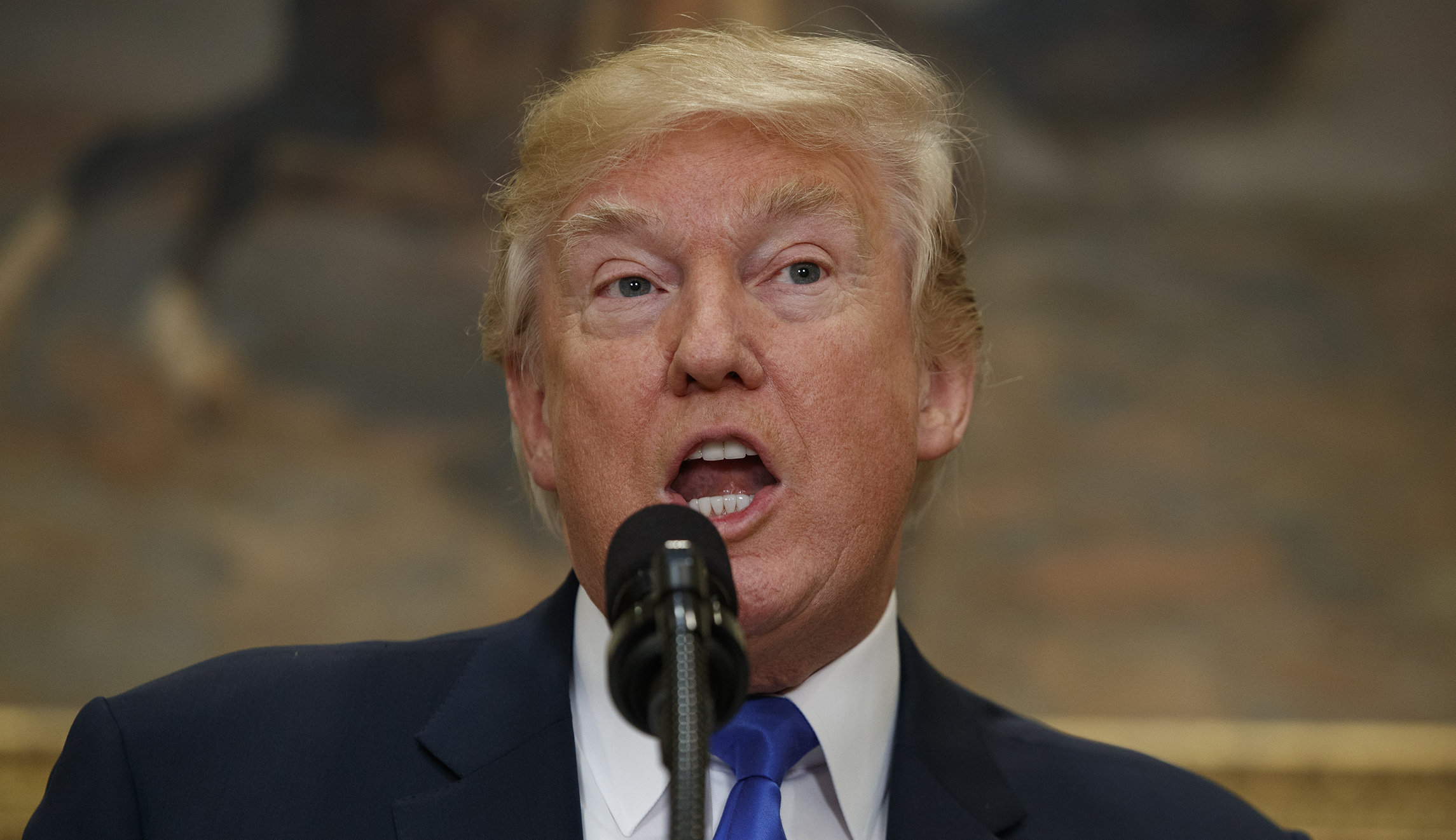 Democrats fume at Trump’s sanctions statement