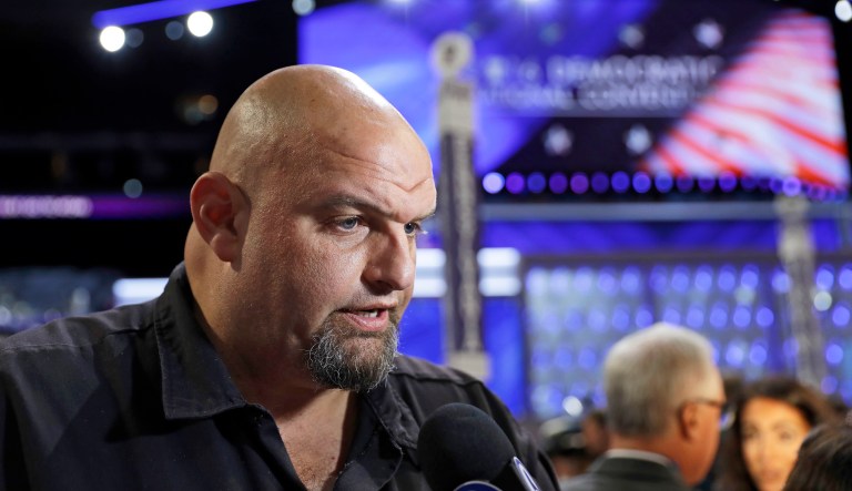 John Fetterman, mayor of Braddock, Pa., became the latest Democrat to announce he's willing to challenge incumbent Pennsylvania Lt. Gov. Mike Stack in the party's primary for the 2018 election. (AP Photo/Matt Rourke, File)