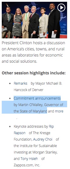 Bill Clinton on Martin O’Malley in 2014: ‘Terrific Governor,’ ‘Best Run State’