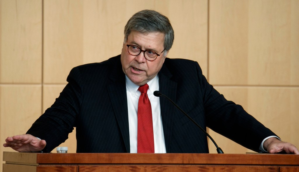 William Barr warns of ‘militant’ secularism in speech about declining religious values