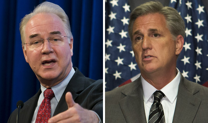 Tom Price for Kevin McCarthy: The possible grand bargain in the GOP