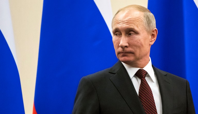 In February, the Justice Department announced indictments against 13 Russian nationals and three Russian entities. (AP Photo/Pavel Golovkin, pool)