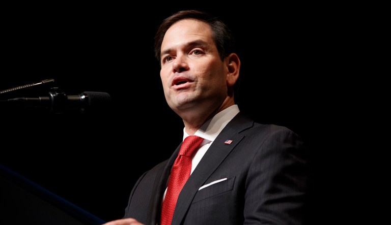 Sen. Marco Rubio, R-Fla., had asked for three big changes to the $2,000 credit included in the Senate-passed bill, which was doubled versus current law. But he only got a little of what he asked for. (AP Photo/Evan Vucci)