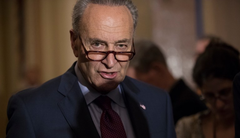He also fired back at complaints from various Republican senators who have claimed that Senate Democrats had no interest in fixing the law. (AP Photo/J. Scott Applewhite)