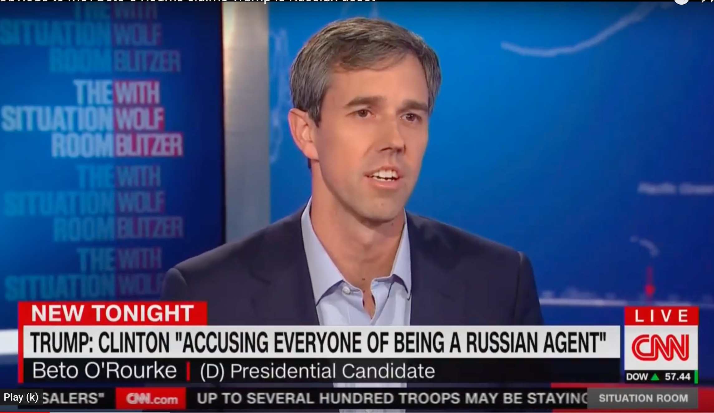 ‘Obvious to me’: Beto O’Rourke claims Trump works for Russia