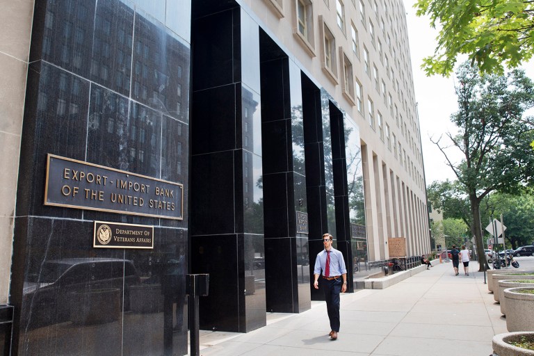 President Trump's earliest budget framework listed Export-Import Bank among independent agencies to abolish. (AP Photo/Jacquelyn Martin)