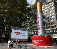 CVS changes name, stops tobacco sales early