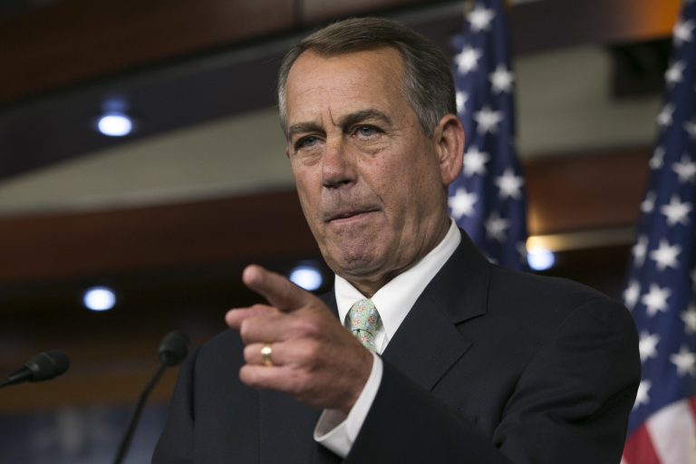 House Speaker John Boehner spoke at a press conference on Capitol Hill.  (Photo: Graeme Jennings/Washington Examiner)