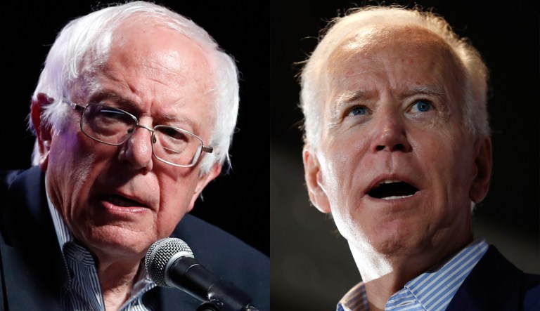 Bernie Sanders and Joe Biden.