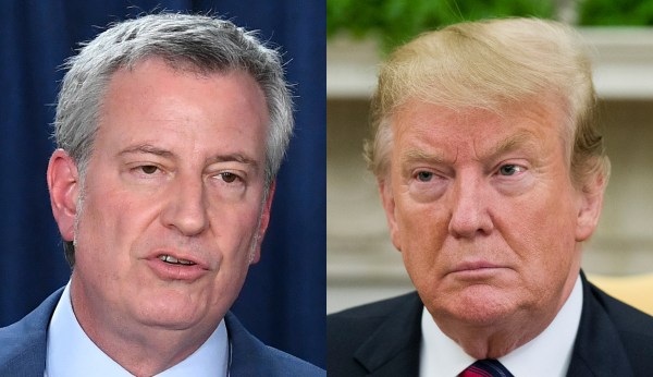 Bill de Blasio changes course and allows Trump’s ice rinks to remain open following complaints